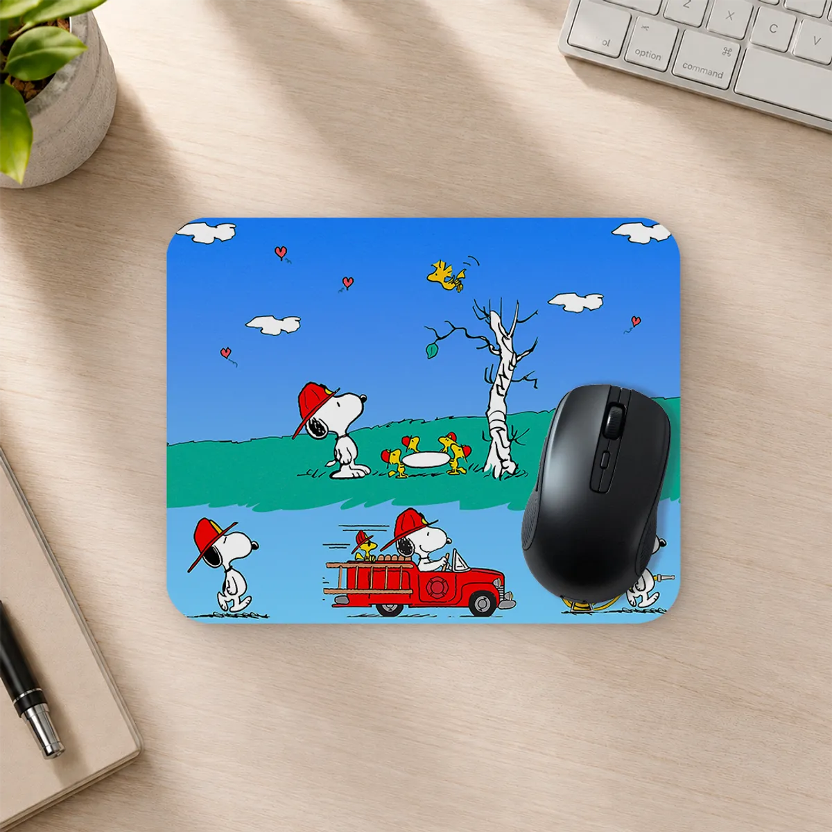GENERICO Mousepad 20x24 cm - Peanuts Snoopy Bombero | Falabella Chile