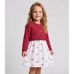LIMONADA - Vestido sin manga bebé con bolero L12131270888 frambuesa