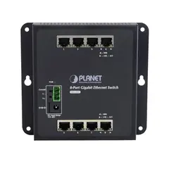 PLANET - WGS-803 8-1000 Conmutador Industrial no-Gestionado PlanoCarrilDIN req12-48VDC IP30