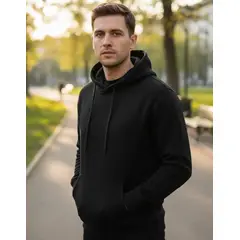 ASLAND - Poleron Canguro Hombre 100% algodón Para Estampar Unisex