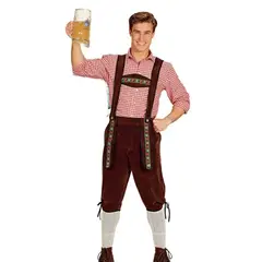 GENERICO - Disfraz Alemán Oktoberfest para Hombre Adulto Talla Aleatoria 44390 Halloween
