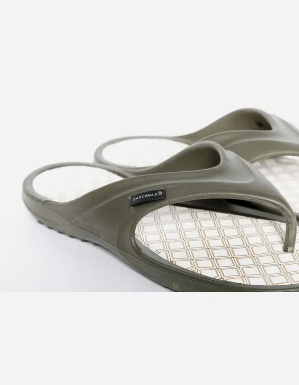 Sandalias Hombre Goma Coral Verde