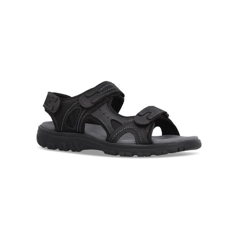 Sandalias Hombre Cuero Tuent-9-30 Negro
