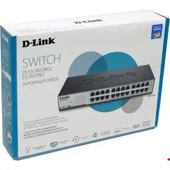 D-LINK - DES-1024D Conmutador 24 puertos 100 Mbps No Administrable Montaje Rack Alimentación 220V