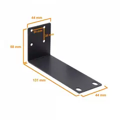 PLANET - RKE-10B Juego de soportes alargados 13 cm para instalar SwitchRouter en bastidor 1U
