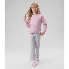 LIMONADA - Conjunto polerón liviano y calza niña L11221271502 rosado