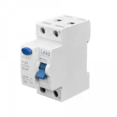 LEXO - DIFERENCIAL-25A 2x25A 2P 30mA Disyuntor Diferencial RKN Seguridad Riel-Din