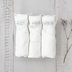 WAWA BABY DESIGN - Pack 3 Bodys Básico Picot Blanco Algodón Pima Bebé