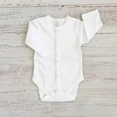 WAWA BABY DESIGN - Pilucho Blanco Básico Algodón Pima Bebé