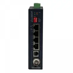 PLANET - IVC-234GT 4-1000-RJ45 1-VDSL RJ11-H-1400mt BNC-H-2400mt CarrilDIN requiere-Fuente