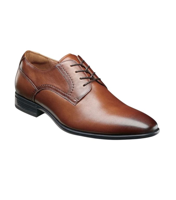 Zapatos Formal Zaffiro Plain Toe Oxford Cognac