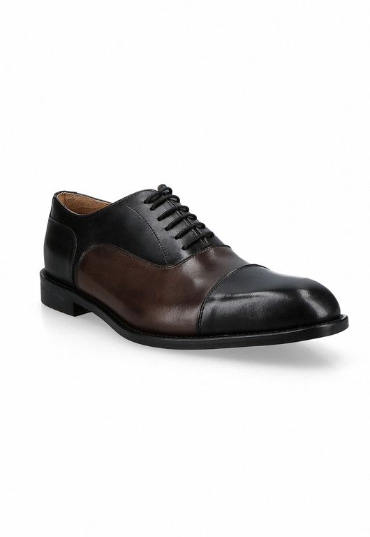 Zapatos Formal Italianos Arzano Cap Oxford Negro