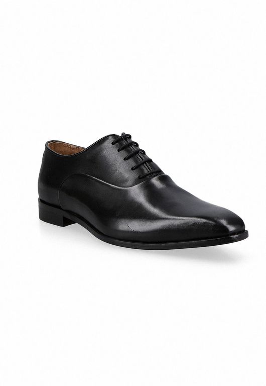Zapatos Formal Italianos Lucito Plain Toe Bal Oxford Negro