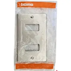 BTICINO - EBP503-2 Soporte para 2 Módulos en Aluminio con Tornillería