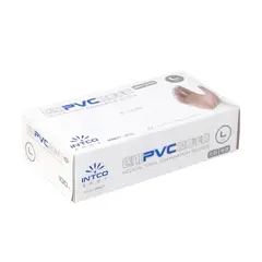 GENERICO - GUANTE L. 100 unidades Talla L 50 pares Guantes desechables de PVC color blanco tamaño grande de