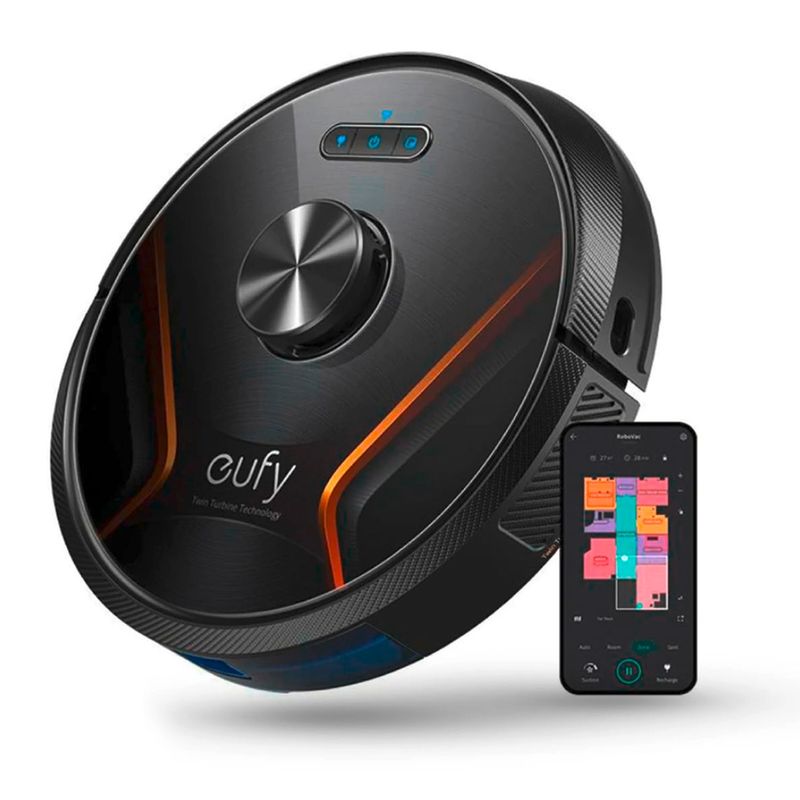 EUFY - Aspiradora Robot Laser 2 en 1 Eufy X8 Doble Turbina