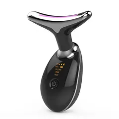 GENERICO - Masajeador Facial Y Cuello Ultrasónico LED EMS Microcorriente