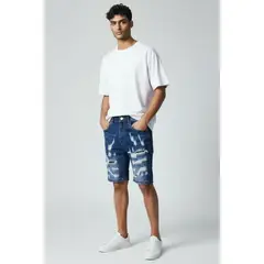 BLUE MOUNTAIN - Shorts Jeans Hombre Bermuda Denim Mezclilla
