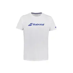 BABOLAT - Polera Exercise Tee Blanca Tenis Padel