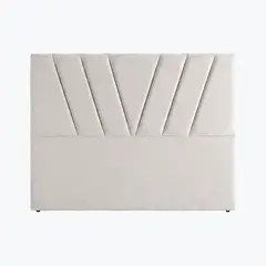 IVI HOME - Respaldo de cama king crudo felpa Viena con soporte a piso