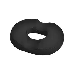 GENERICO - Cojin Hemorroides Espuma Dona Cojines Silla Ortopedico Coxis Color Negro Diseño de la tela Liso Labg