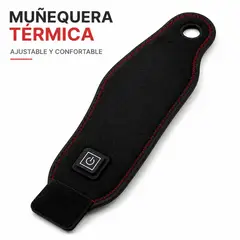 MOVI - Muñequera Térmica Eléctrica USB con Almohadilla Calefactora y Soporte Articular
