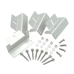 KIT - Soporte 4 Piezas Aluminio, con Bulonería