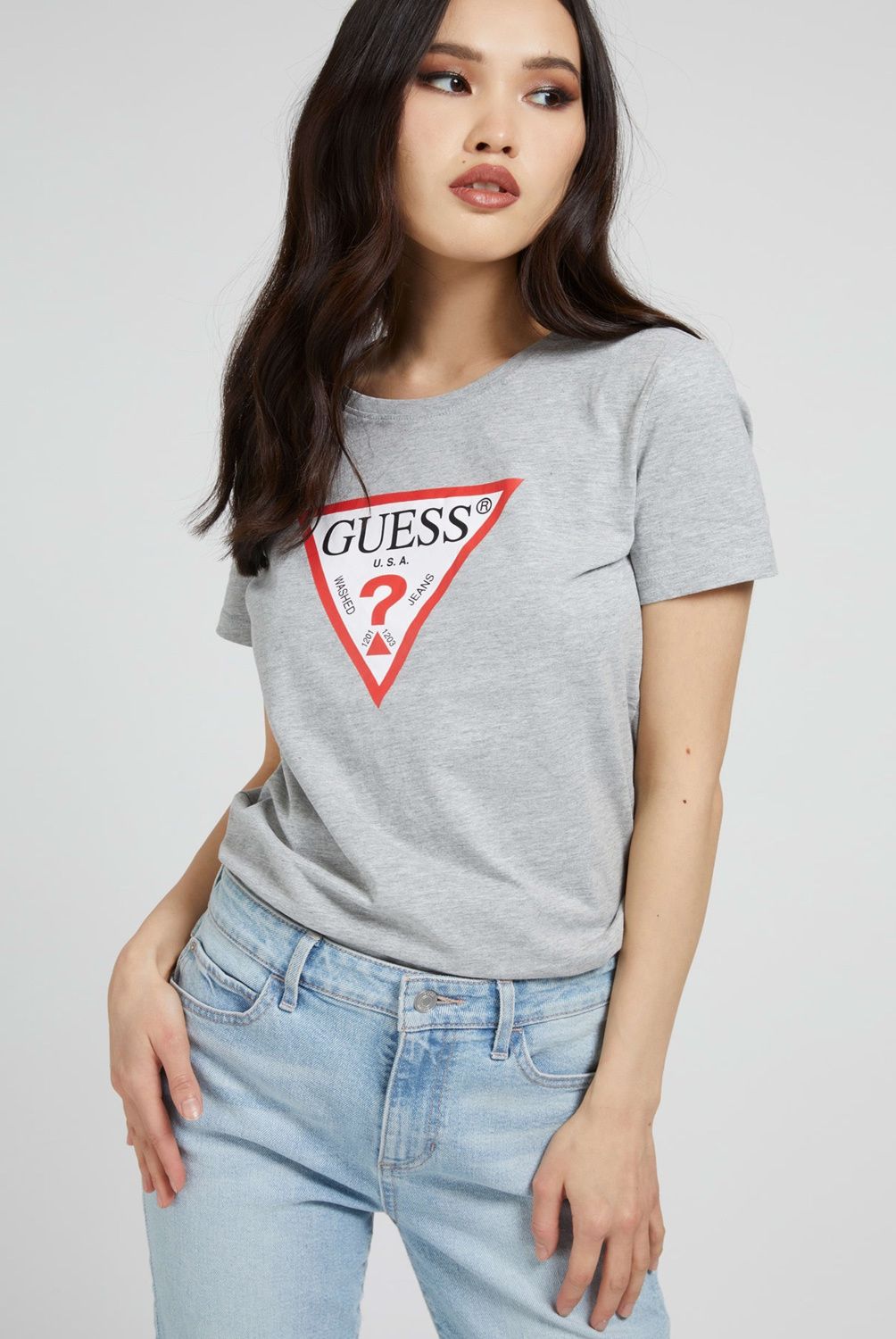 GUESS - Guess Polera Manga Corta Algodón Mujer