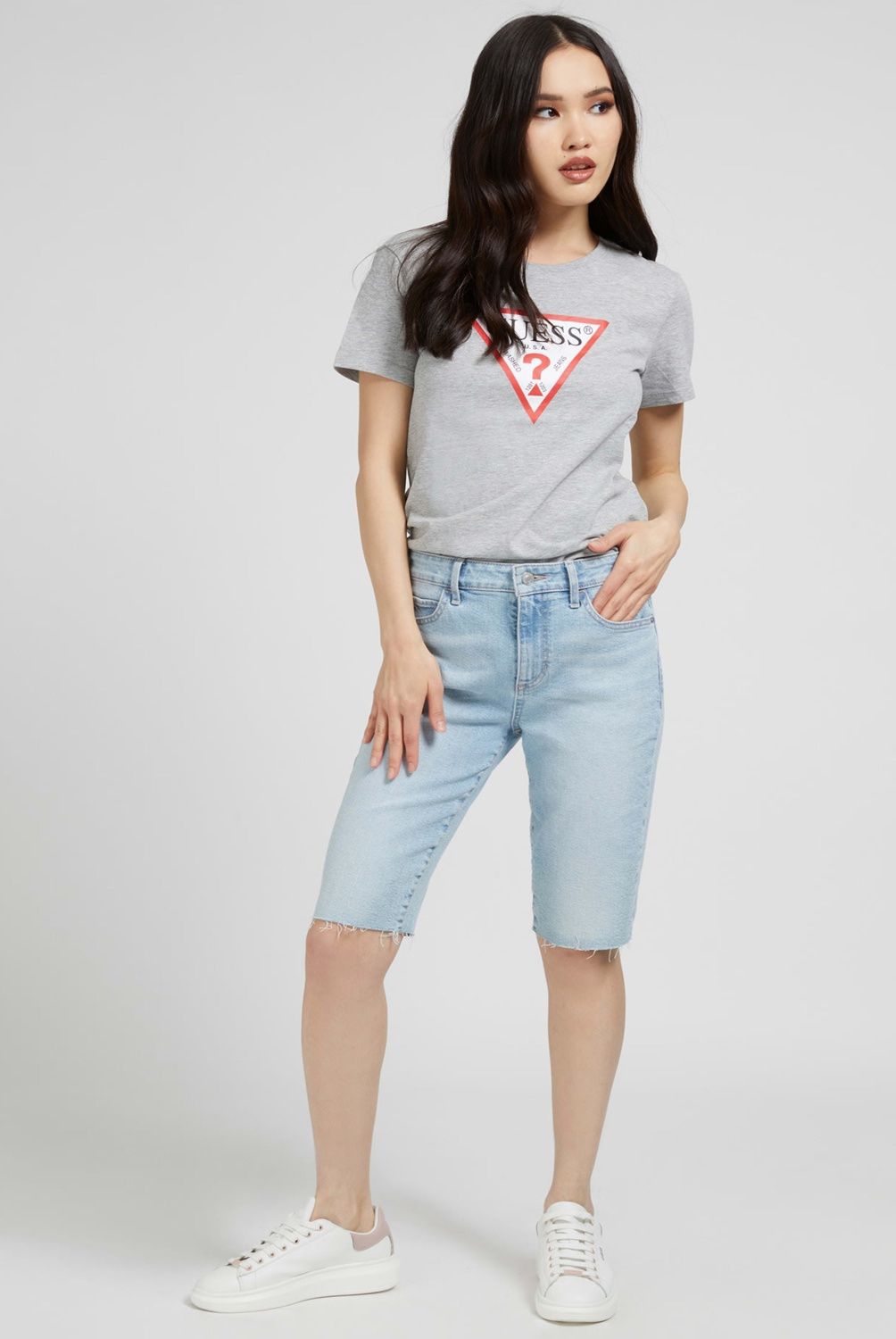 GUESS - Guess Polera Manga Corta Algodón Mujer
