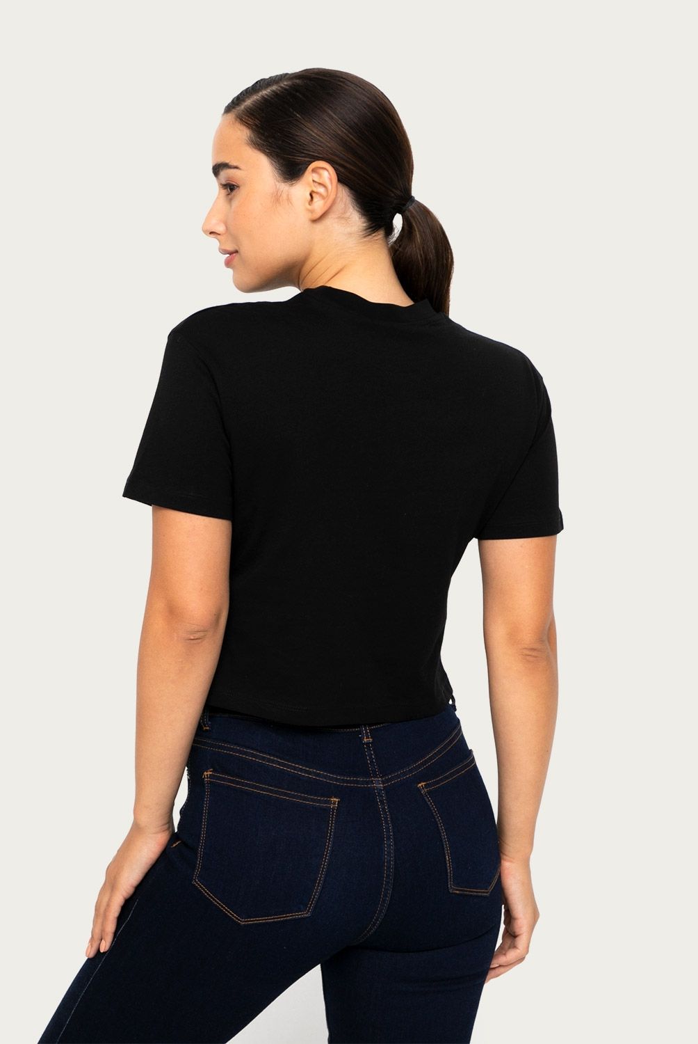 GUESS - Guess Polera Lisa Manga Corta Mujer