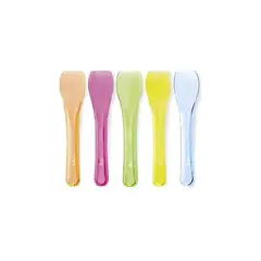 GENERICO - Cucharas Desechables Multicolor para Helado 1000 Unidades