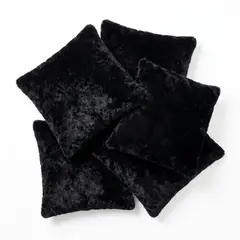 GENERICO - Set 4 Fundas Cojines Peludos Microfibra 40x40