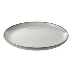 GENERICO - Plato de Cerámica Gris de 25 cm para Postre