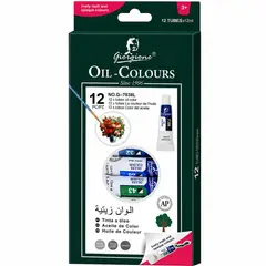 GIORGIONE - Set 12 Pinturas al Óleo G-7038 Tubos 12 ml