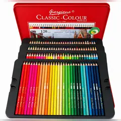 GIORGIONE - Set 120 Lápices de Colores Classic Caja Metálica