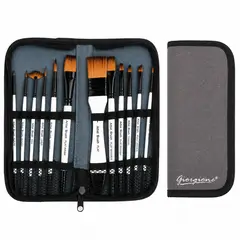 GIORGIONE - Set 12 Pinceles G-F130 Acrílico y Acuarela