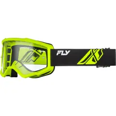 FLY - Antiparra RACING FOCUS Amarilla Flúor - Mica transparente