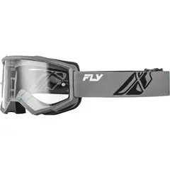 FLY - Antiparra RACING FOCUS Gris Blanca - Mica transparente