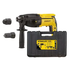 STANLEY - Rotomartillo Cincelado SDS PLUS 26mm Y Taladro percutor13 mm 800W SHR264K
