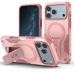 GENERICO - Funda Con Magsafe/soporte Para iPhone 18 Pro Max-17 Pro Max - Rosa