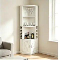 YOMYM - Vinoteca Armario Para Almacenar Vinos Armario esquinero 40×40×155 CM