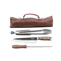 FEROZ - Trío Parrillero con Porta Cuchillo