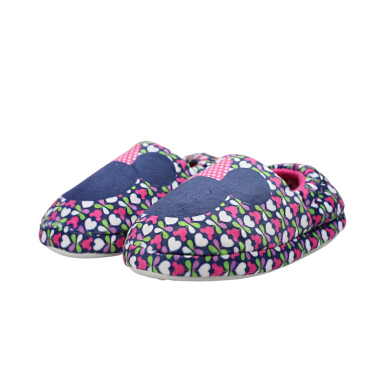 Pantufla Niña Minnie Head Rosado