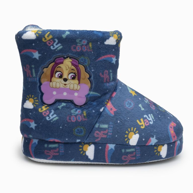 Pantufla Bota Niña Skye Azul