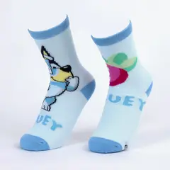 BLUEY - Calcetín 2P Niña Frutilla Celeste