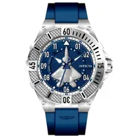 INVICTA Reloj análogo Invicta Aviator para hombre 50 mm azul con