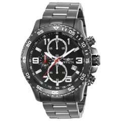 INVICTA - Reloj análogo Specialty para hombre 45 mm negro con pulsera de acero inoxidable modelo IN-69808