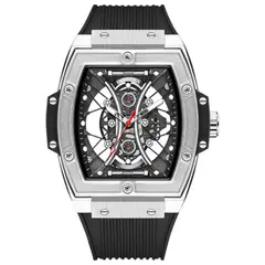INVICTA - Reloj análogo S1 Rally para hombre 50 mm negro con pulsera de silicona modelo IN-69841