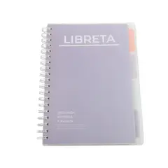 HOMEWELL - Libreta Pastel con Separadores