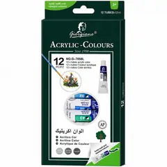 GIORGIONE - Set 12 Pinturas Acrílicas G-7058 Tubos 12 ml